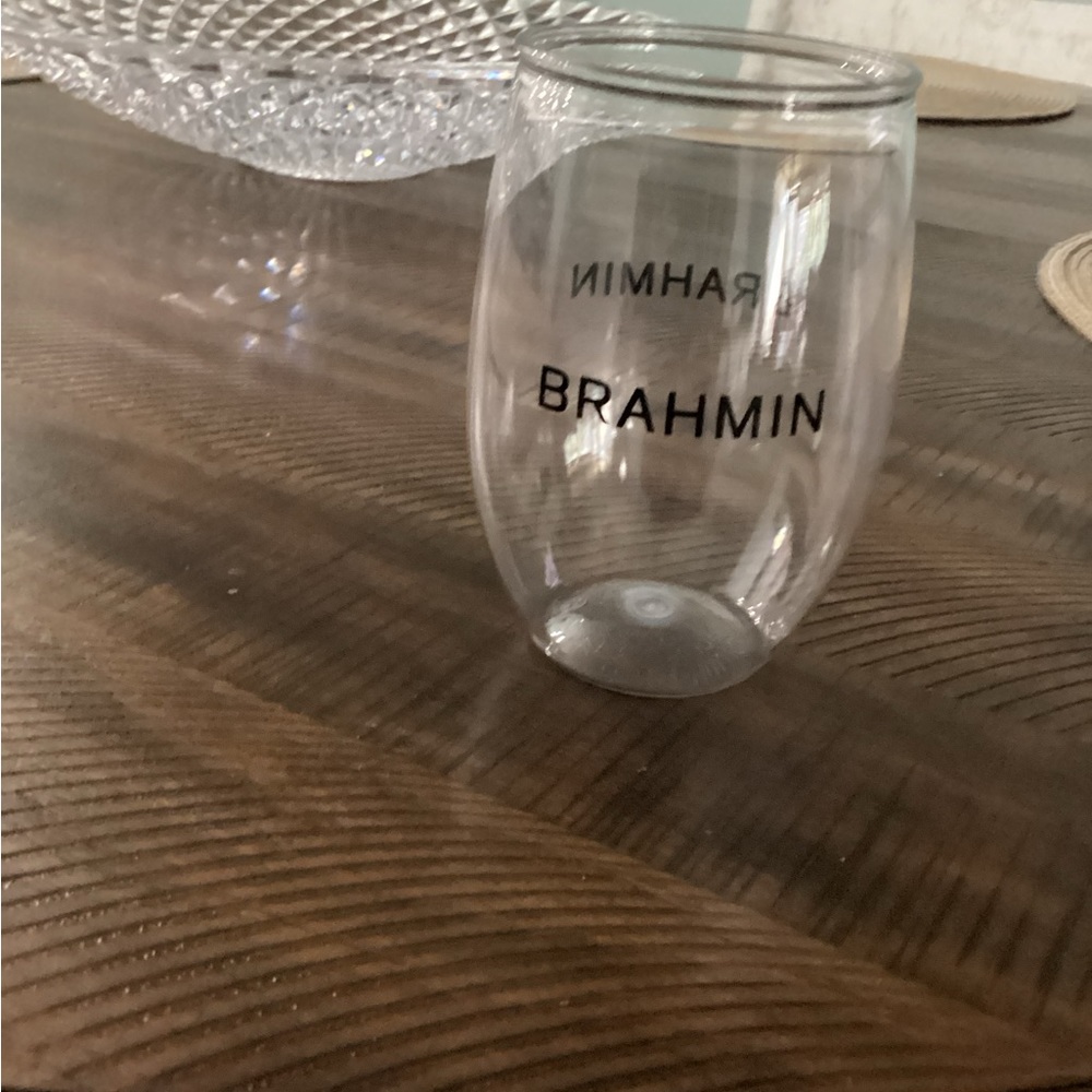Brahmin Clear plastic Tumbler